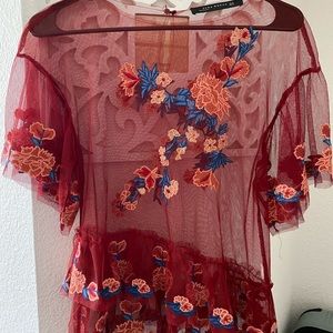 Mesh Zara top
